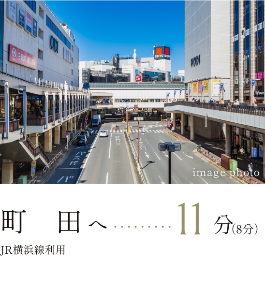 町田へ11分